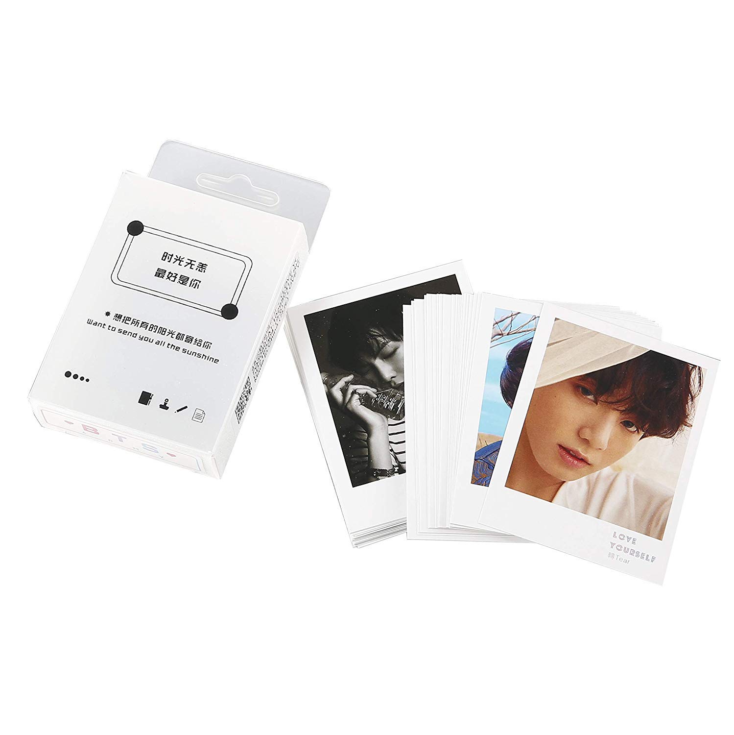 Zeeeyi 45 Pcs Set New Kpop BTS Signature Album Lomo Photo Card J